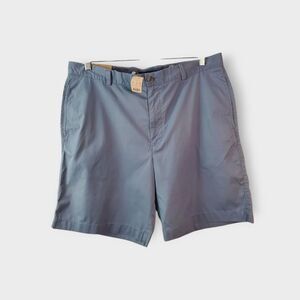 J. Crew Regular Fit Shorts Men's 36 Blue Flat Front Slash Pocket Hong Kong 2004